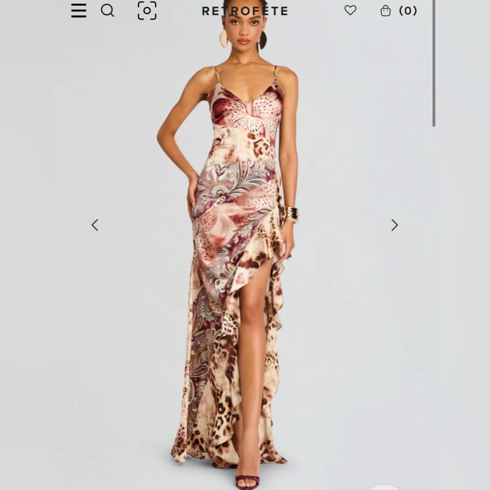Animal Print SILK DRESS by Retrofete